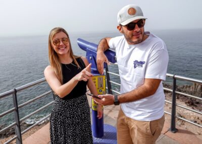 Costa Adeje Meeresfront im Freien Flucht Zimmer Teleskop